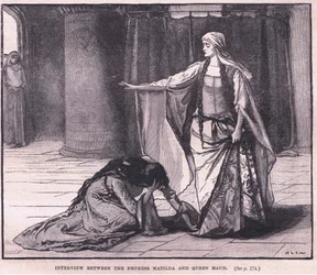 Entrevista entre la Emperatriz Matilda y la Reina Maud AD 1141
